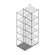Fachbodenregal Medium Duty 3000x550x700mm (HxBxT) 6 Ebenen verzinkt Anbauregal