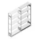 Fachbodenregal Heavy Duty 2000x1000x300 mm (HxBxT) 5 Ebenen 150 kg Anbauregal