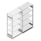 Fachbodenregal Heavy Duty 2000x1000x500 mm (HxBxT) 5 Ebenen 250 kg Anbauregal