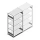 Fachbodenregal Heavy Duty 2000x1000x600 mm (HxBxT) 5 Ebenen 150 kg Grundregal