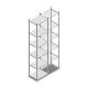 Fachbodenregal Light Duty 2500x550x400 mm (HxBxT) 6 Ebenen Grundregal