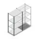 Fachbodenregal Medium Duty 2000x1000x700 mm (hxbxt) 4 Ebenen anthrazit Anfangsregal