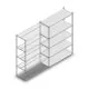 Fachbodenregal Medium Duty 2000x1300x500 mm (HxBxT) 5 Ebenen verzinkt Anbauregal