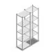 Medium Duty Fachbodenregal 2000x550x400 mm (hxbxt) 5 Ebenen verzinkt Anfangsregal