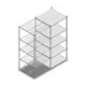 Fachbodenregal Medium Duty 2000x850x800 mm (HxBxT) 5 Ebenen verzinkt Anbauregal