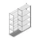 Fachbodenregal Medium Duty 2200x1000x500 mm (HxBxT) 5 Ebenen anthrazit Anbauregal