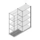 Fachbodenregal Medium Duty 2200x1000x600 mm (HxBxT) 5 Ebenen anthrazit Anbauregal