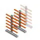 Medium Kragarmregal IT beidseitig 1990x1000x600 mm (HxBxT) 5 Ebenen Grundregal