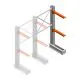 Medium Kragarmregal IT einseitig 1990x1000x600 mm (HxBxT) 2 Ebenen Anbauregal