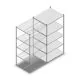 Fachbodenregal Medium Duty 2000x1000x800 mm (HxBxT) 5 Ebenen verzinkt Anbauregal