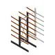 Schweres Kragarmregal beidseitig 4000x1200x1200mm (HxBxT) 5 Ebenen Grundregal