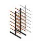 Schweres Kragarmregal beidseitig 5000x1200x1200mm (HxBxT) 6 Ebenen Grundregal