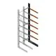 Schweres Kragarmregal einseitig 5000x800x1000mm (HxBxT) 6 Ebenen Anbauregal