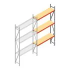 Weitspannregal AR 2000x2250x500 mm (hxbxt) 3 Ebenen verzinkt Anbauregal