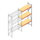 Weitspannregal AR 2000x2250x600 mm (hxbxt) 3 Ebenen verzinkt Anbauregal