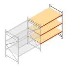 Weitspannregal AR 2500x2250x1000 mm (hxbxt) 3 Ebenen verzinkt Anbauregal