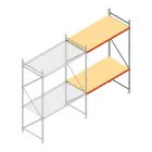 Weitspannregal AR 2500x1850x1000 mm (hxbxt) 2 Ebenen verzinkt Anbauregal