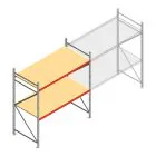 Weitspannregal AR 2250x2250x1000 mm (hxbxt) 2 Ebenen verzinkt Anfangsregal mit vormontierten Rahmen