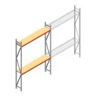 Weitspannregal AR 3000x2250x500 mm (hxbxt) 2 Ebenen verzinkt Anfangsregal mit vormontierten Rahmen