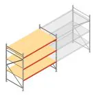 Weitspannregal AR 2000x2700x1200 mm (hxbxt) 3 Ebenen verzinkt Anfangsregal