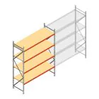 Weitspannregal AR 3000x2700x800 mm (hxbxt) 4 Ebenen verzinkt Anfangsregal