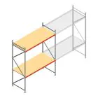 Weitspannregal AR 3000x2700x1000 mm (hxbxt) 2 Ebenen verzinkt Anfangsregal mit vormontierten Rahmen