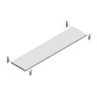 Ebene Fachboden HD 150kg 1300x300mm (bxt)
