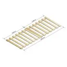 Fichtenholz-Bodenplatte 50% offen Niveau 2700x1100 mm
