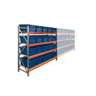 Fächerschrank AR 2000x2250x600 mm (hxbxt) 4 Ebenen mit 20 Verteilungskisten Anfangsregal