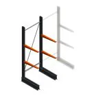Leichtes Kragarmregal BR einseitig 2000x750x600 mm (HxBxT) 2 Ebenen Grundregal