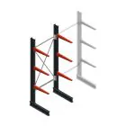 Medium Kragarmregal BR einseitig 2500x1000x600mm (HxBxT) 3 Ebenen Grundregal 290/Arm