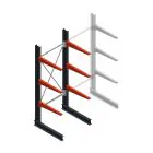 Medium Kragarmregal BR einseitig 2500x1000x800mm (HxBxT) 3 Ebenen Grundregal 340/Arm