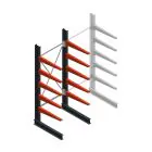 Medium Kragarmregal BR einseitig 2500x1000x800 mm (HxBxT) 5 Ebenen Grundregal 220/Arm