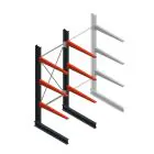 Medium Kragarmregal BR einseitig 2500x1000x1000 mm (HxBxT) 3 Ebenen Grundregal 275/Arm