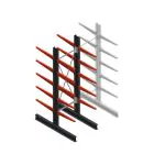 Medium Kragarmregal BR beidseitig 2500x750x600mm (HxBxT) 5 Ebenen Grundregal 290/arm