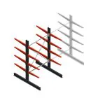 Medium Kragarmregal BR beidseitig 2500x1500x800 mm (HxBxT) 4 Ebenen Grundregal 340/Arm