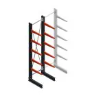 Medium Kragarmregal BR einseitig 3000x750x600 mm (HxBxT) 5 Ebenen Grundregal 290/Arm