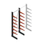 Medium Kragarmregal BR einseitig 3000x1000x600 mm (HxBxT) 6 Ebenen Grundregal 290/arm