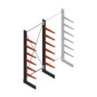 Medium Kragarmregal BR einseitig 3000x1250x600mm (HxBxT) 6 Ebenen Grundregal 425/Arm