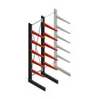 Medium Kragarmregal BR einseitig 3000x750x800 mm (HxBxT) 5 Ebenen Grundregal 220/arm