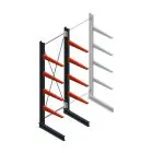 Medium Kragarmregal BR einseitig 3000x1000x800mm (HxBxT) 4 Ebenen Grundregal 340/Arm