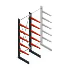 Medium Kragarmregal BR einseitig 3000x1000x800 mm (HxBxT) 5 Ebenen Grundregal 340/arm