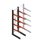 Medium Kragarmregal BR einseitig 3000x750x1000 mm (HxBxT) 4 Ebenen Grundregal 275/arm