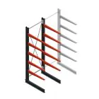 Medium Kragarmregal BR einseitig 3000x1250x1000mm (HxBxT) 5 Ebenen Grundregal 175/Arm