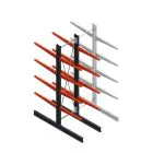 Medium Kragarmregal BR beidseitig 3000x750x800 mm (HxBxT) 4 Ebenen Grundregal 220/Arm