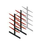 Medium Kragarmregal BR beidseitig 3000x1000x800 mm (HxBxT) 4 Ebenen Grundregal 220/Arm