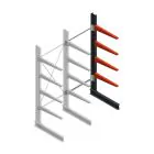 Medium Kragarmregal BR einseitig 2500x1000x800 mm (HxBxT) 4 Ebenen Anbauregal 220/Arm