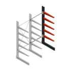 Medium Kragarmregal BR einseitig 2500x1000x800 mm (HxBxT) 5 Ebenen Anbauregal 220/Arm