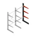 Medium Kragarmregal BR einseitig 2500x1250x800 mm (HxBxT) 3 Ebenen Anbauregal 220/arm