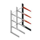 Medium Kragarmregal BR einseitig 2500x750x1000mm (HxBxT) 3 Ebenen Anbauregal 275/Arm